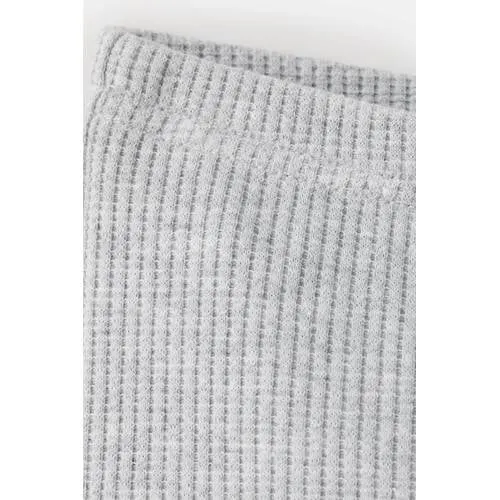 Mango Kids gebreide babybroek lichtgrijs, foto 4