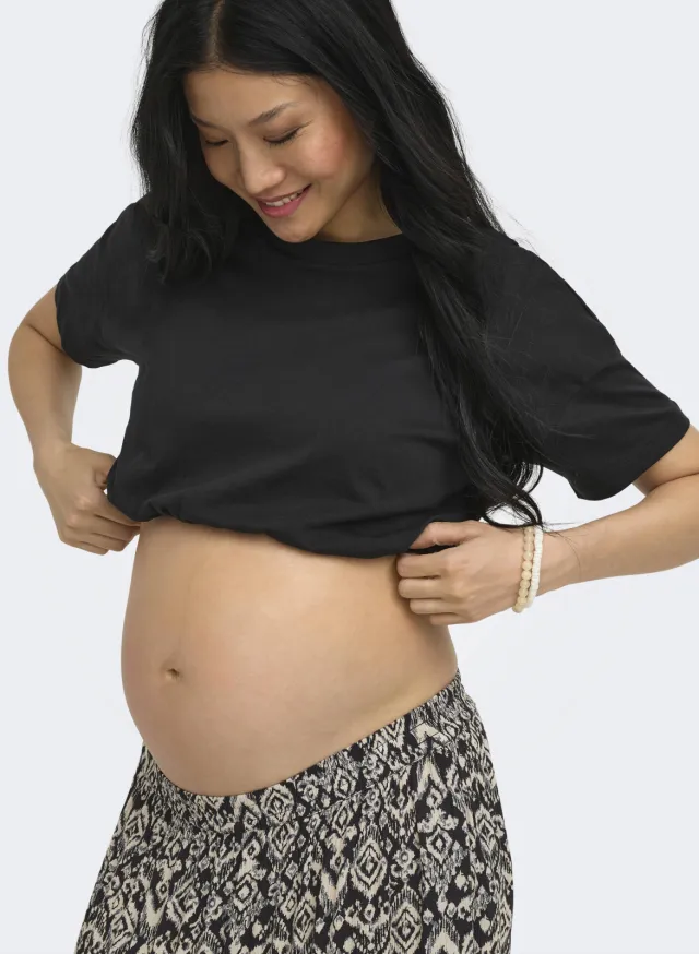 Only Maternity zwangerschaps T-shirt zwart, foto 5