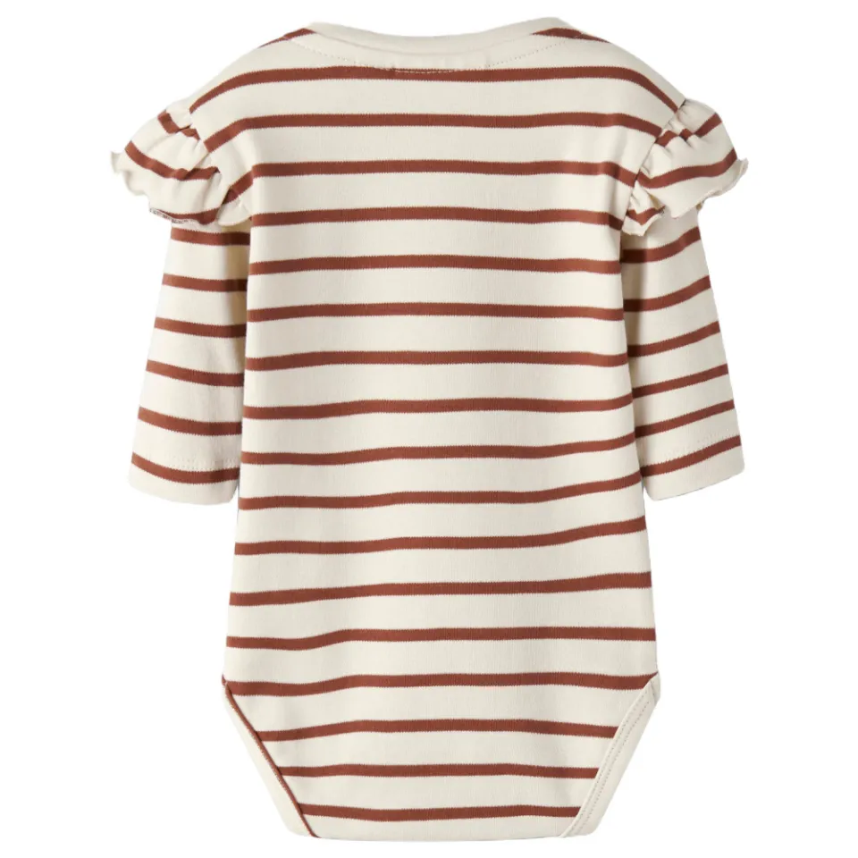 Lil' Atelier Nbflimia Mia romper offwhite bruin, foto 3