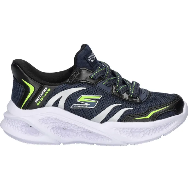 Skechers Hands Free Slip-In S-Lights sneakers met lichtjes donkerblauw
