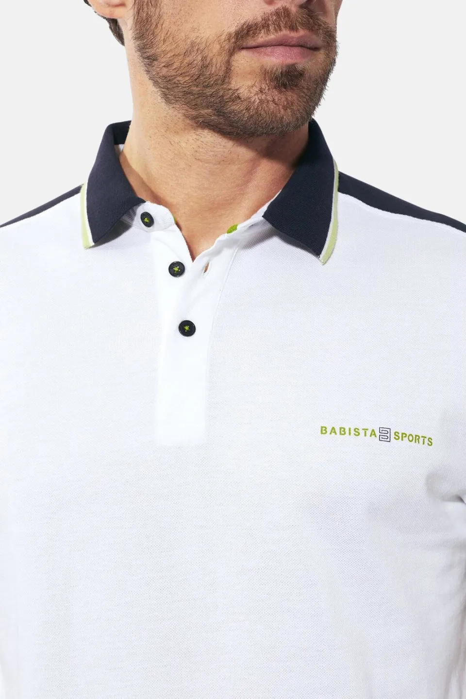 Babista regular fit polo Plus Size - wit, foto 5