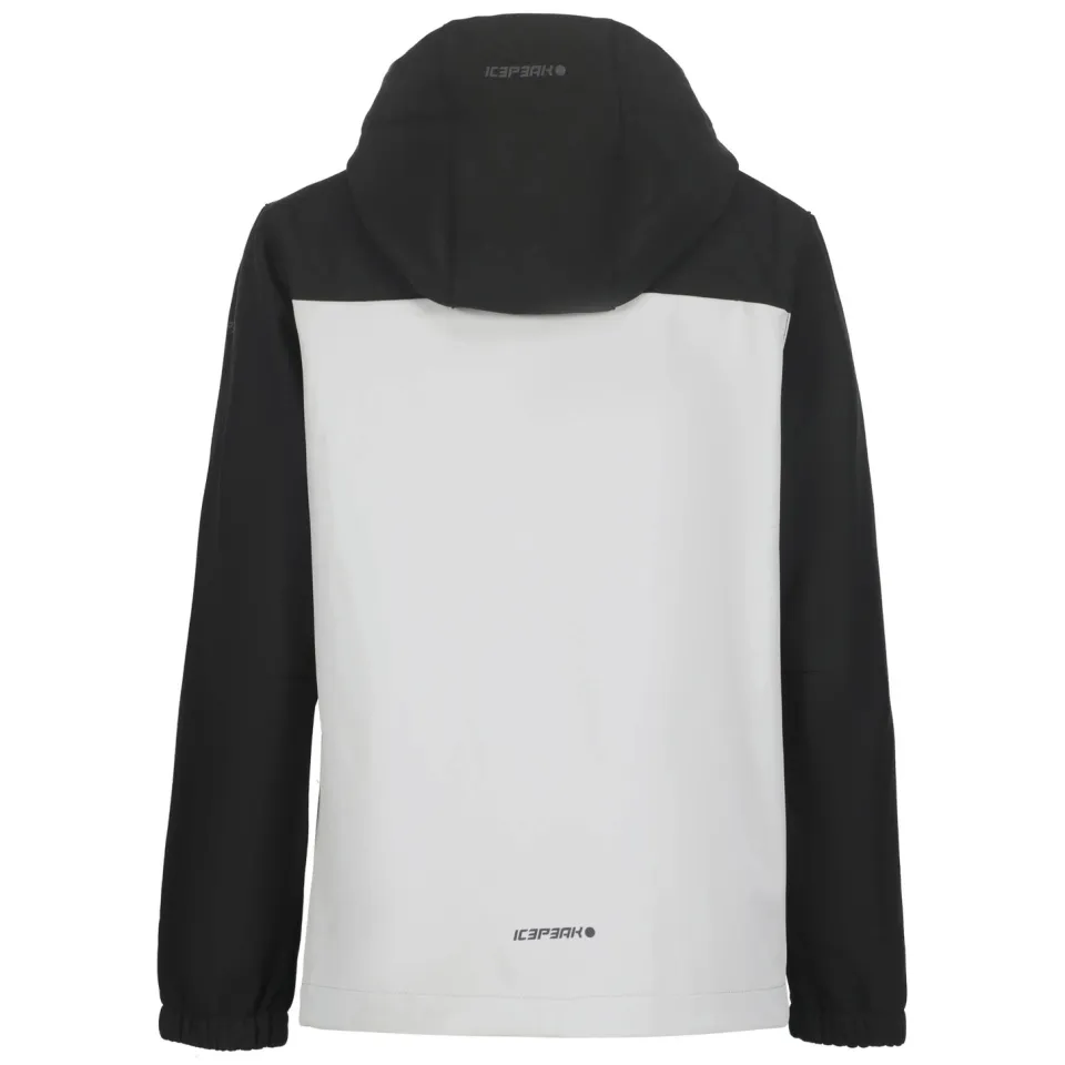 Icepeak Konan JR softshell jas lichtgrijs lichtgrijs/zwart, foto 2