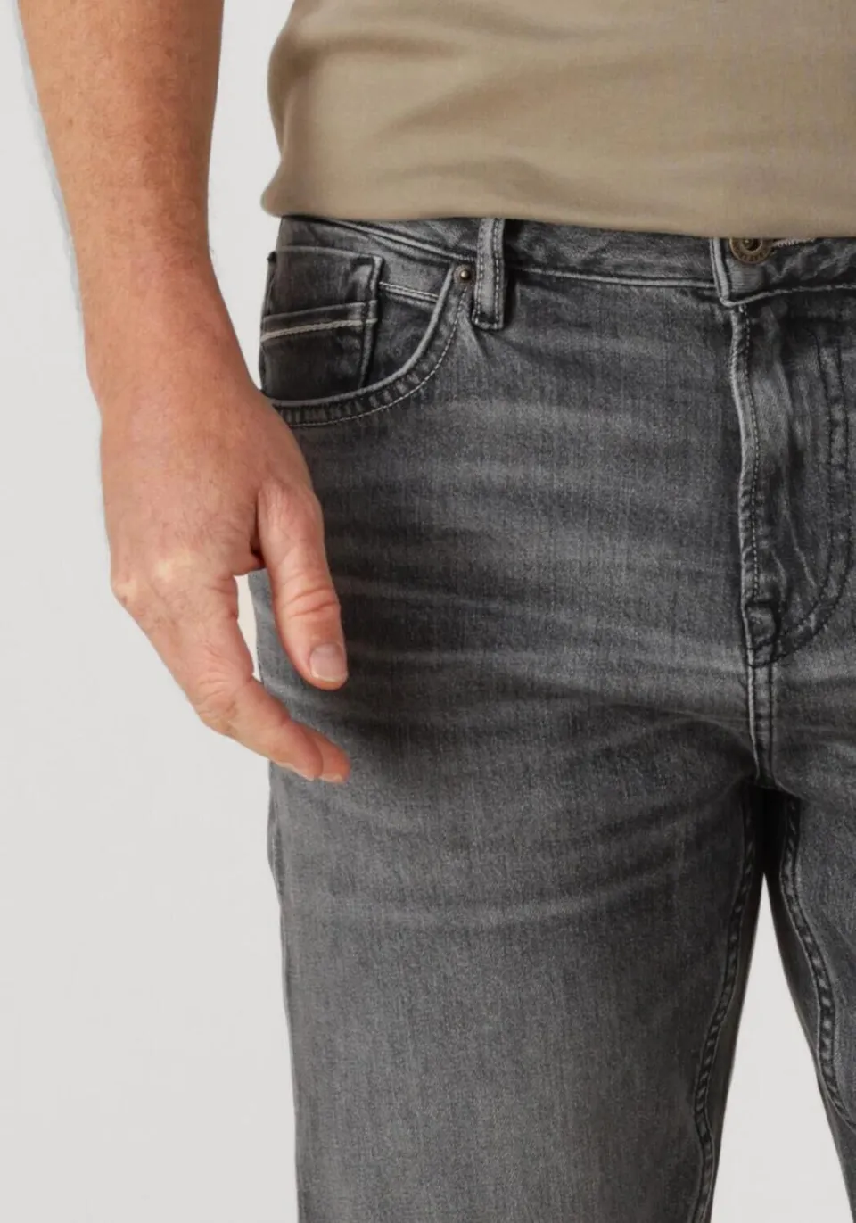 Cast Iron Heren Jeans Valver Regular - Donkergrijs, foto 3