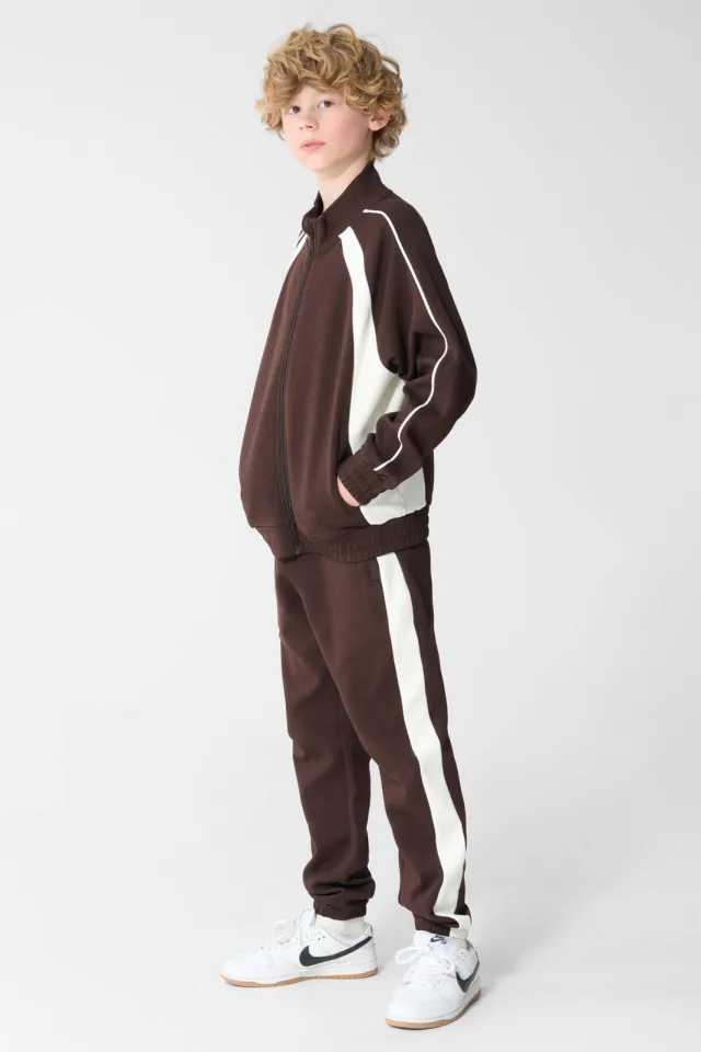 Shoeby sweatvest - donkerbruin