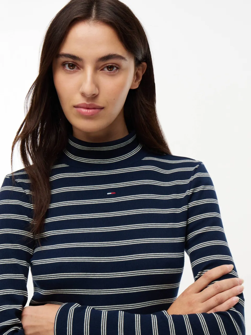 Tommy Jeans gestreepte top - donkerblauw/wit, foto 4