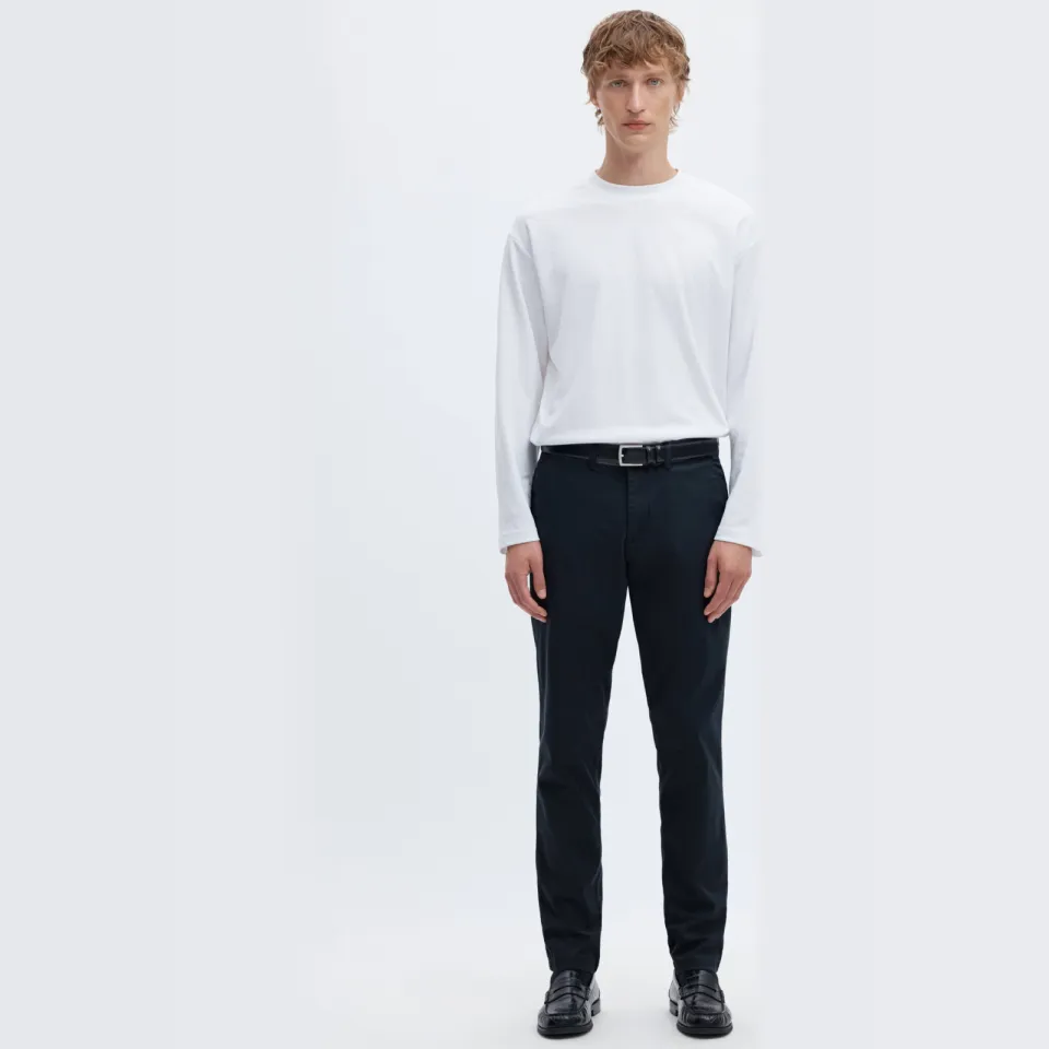 Selected SLHSLIM-NEW MILES 175 FLEX chino donkerblauw Dark Sapphire
