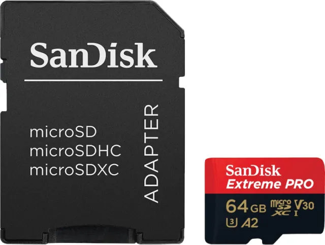 Sandisk MicroSDXC Extreme Pro 64GB 90MB/s