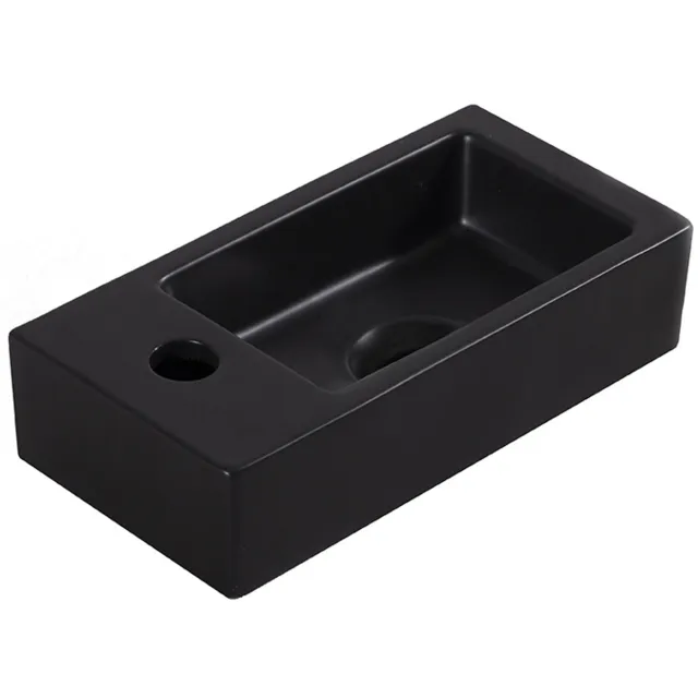 Wiesbaden Fontein Wiesbaden Mini-Rhea Links 36x18x9 cm Mat Zwart