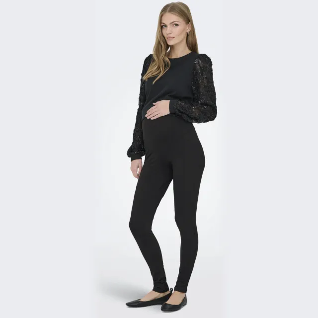 Only OLMLOVELY zwangerschapslegging zwart Bruin/zwart