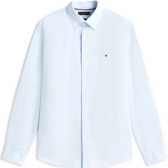 Tommy Hilfiger regular overhemd CORE FLEX POPLIN lichtblauw blauw, foto 2