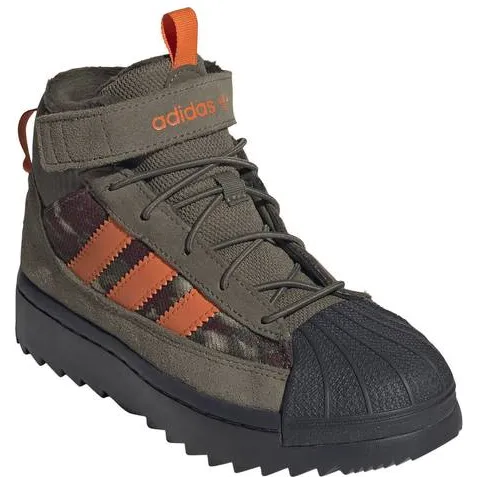 Adidas Originals Superstar Winter Trek sneakers - olijfgroen/oranje, foto 3