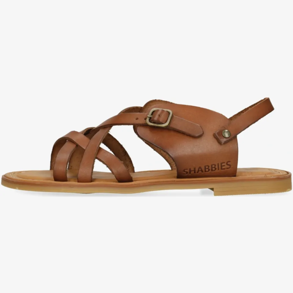 Shabbies Amsterdam Angel Cross sandaal Vachetta Cognac, foto 3