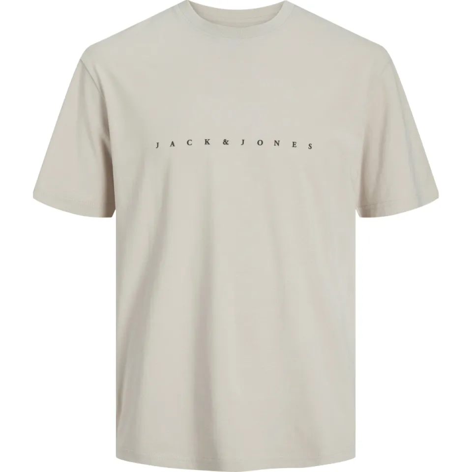 Jack & Jones T-shirt beige met tekstopdruk, foto 3