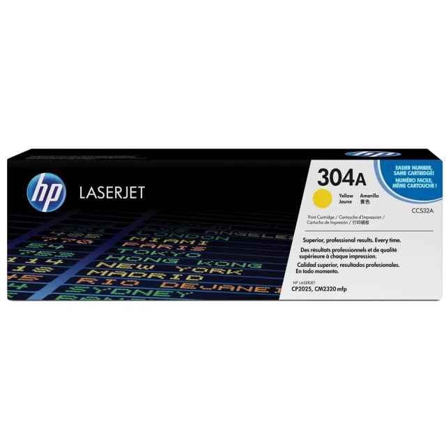 Hp Tonercartridge hp cc532a 304a geel
