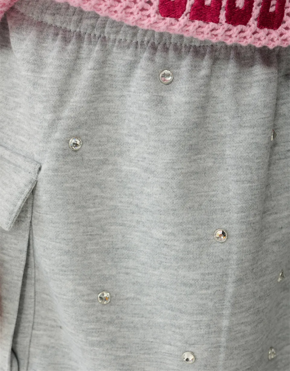 Shoeby korte cargo rok lichtgrijs, foto 6