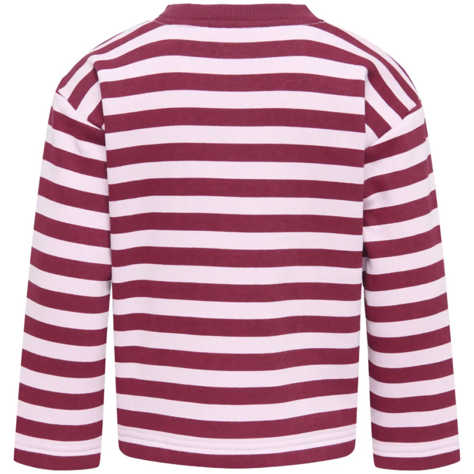 KIDS ONLY MINI gestreepte sweater - donkerrood, foto 2