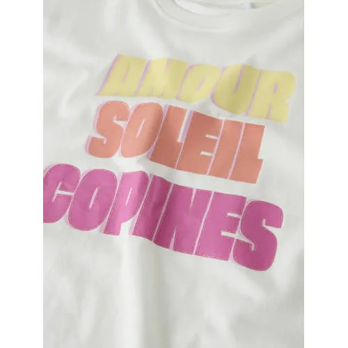 NAME IT T-shirt met tekstprint wit, foto 3