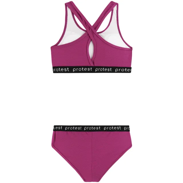 Protest crop bikini PRTBEAU JR fuchsia