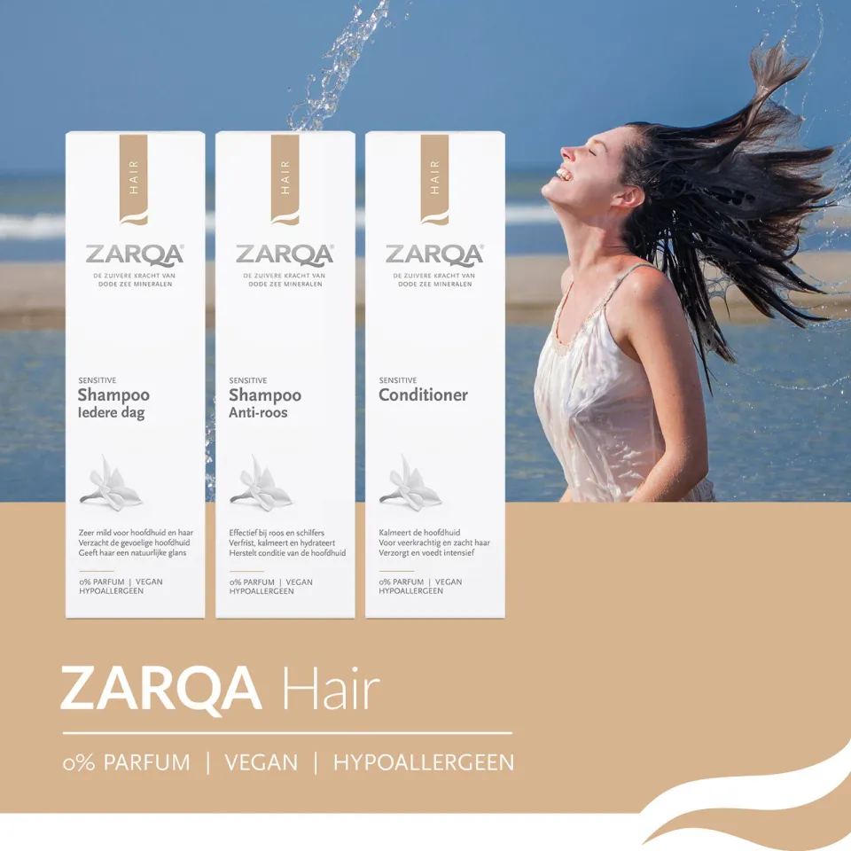Zarqa Sensitive anti-roos shampoo 200 ml, foto 3