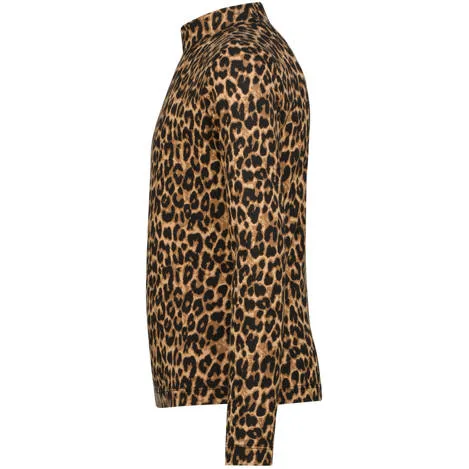Vingino longsleeve panterprint bruin zwart, foto 3