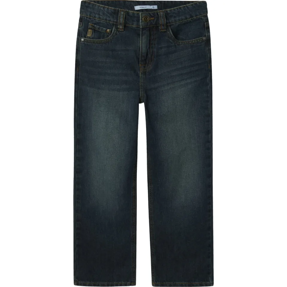 NAME IT KIDS straight fit jeans vintage dark blue denim, foto 2