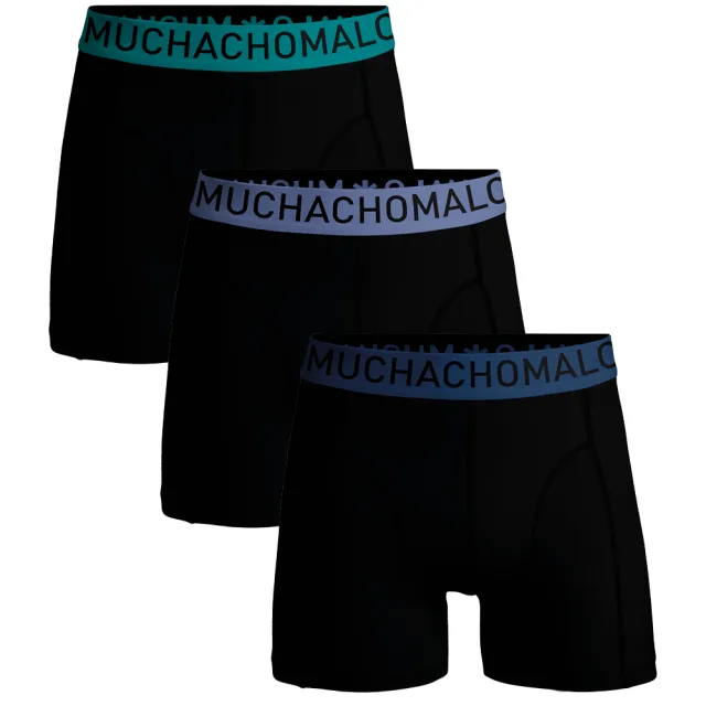 Muchachomalo Heren 3-pack Boxershorts Microfiber Zwart