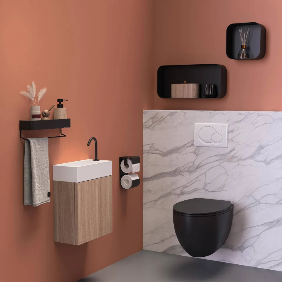 Sealskin Brix dubbele toiletrolhouder zwart, foto 5