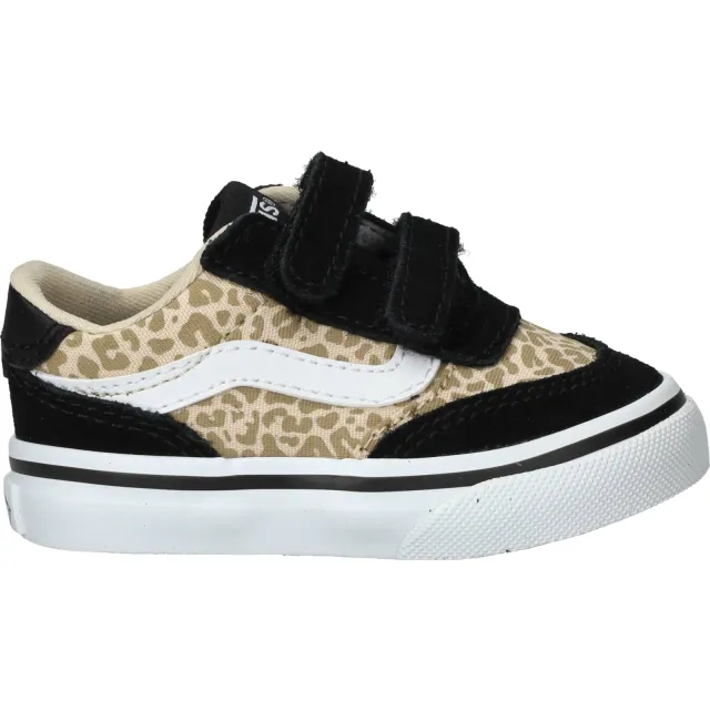 Vans Brooklyn LS V sneaker zwart panterprint Zwart/zand