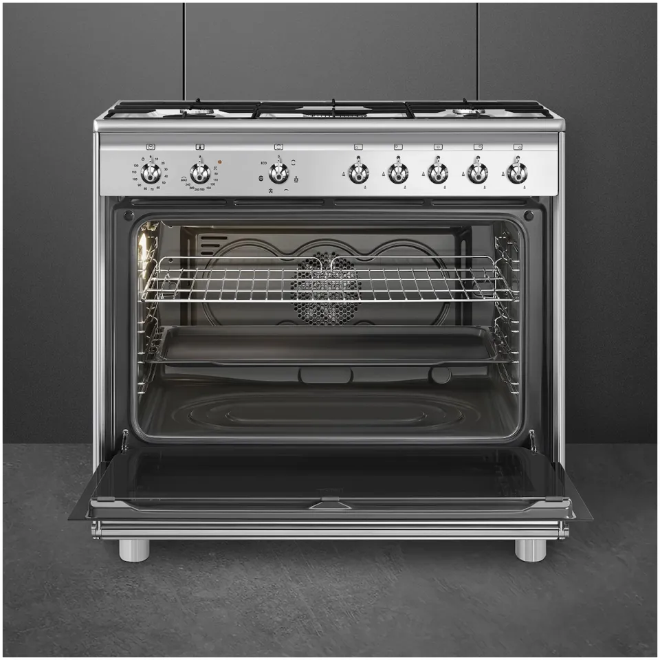 Smeg CX91GMXNLK gasfornuis RVS, foto 3