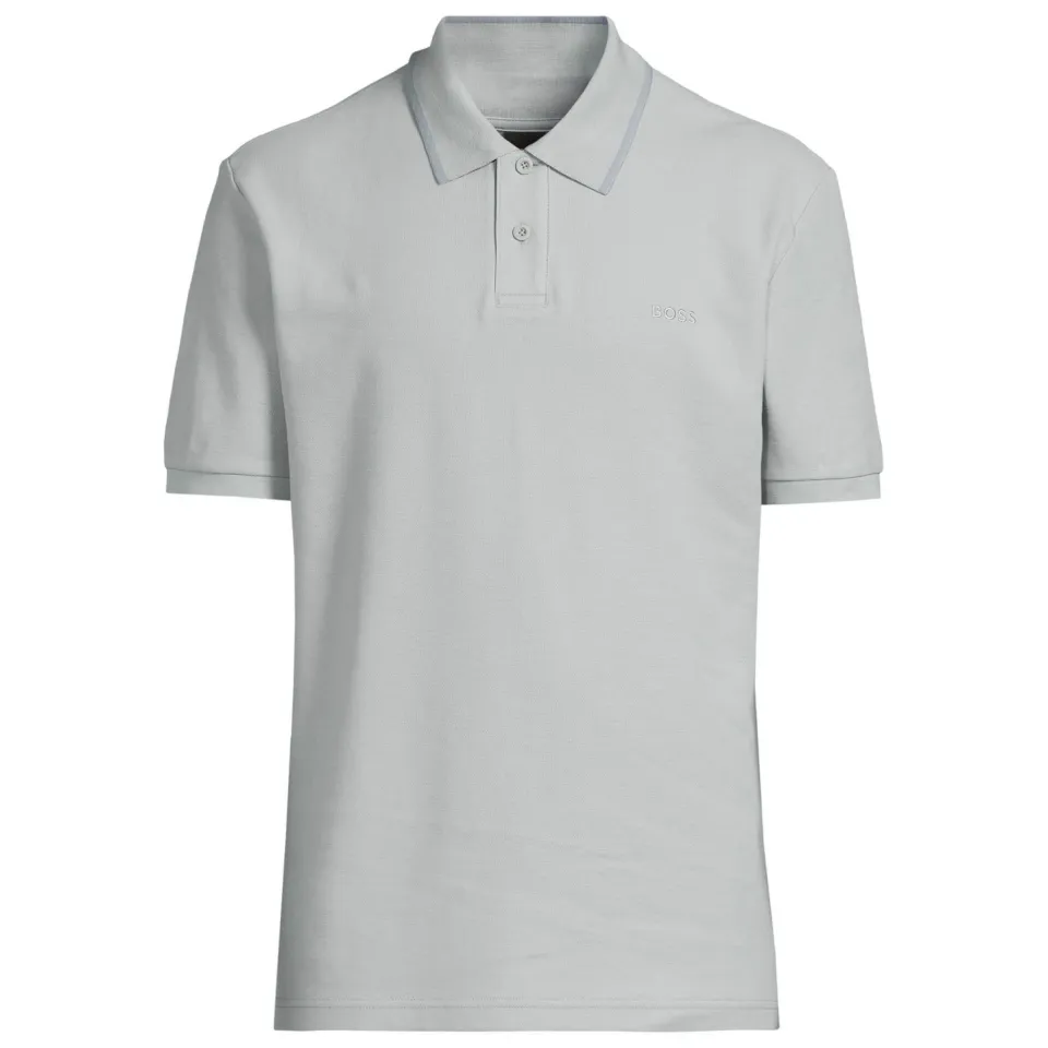 Boss regular fit polo - lichtgrijs, foto 2