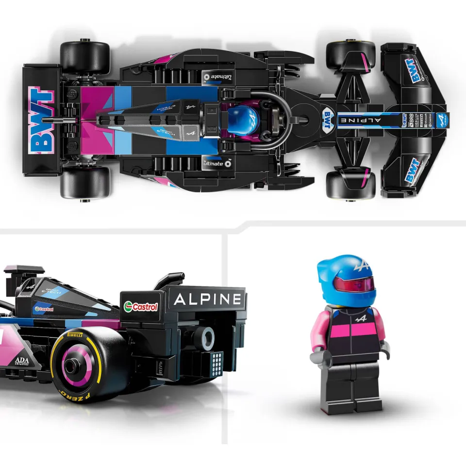 Lego Speed Champions BWT Alpine F1® Team A524 racewagen 77248, foto 4