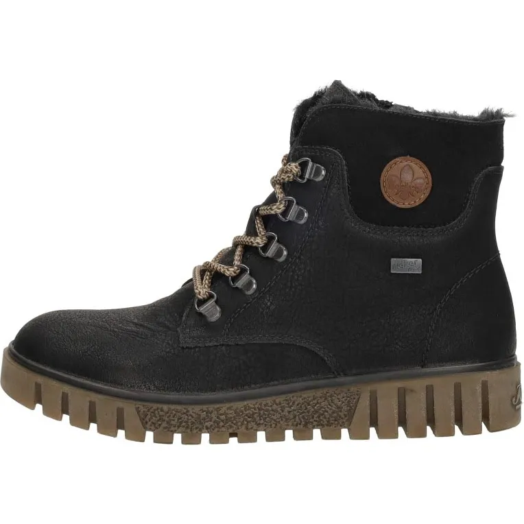 Rieker veterboots zwart, foto 2