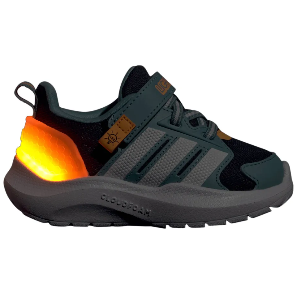Adidas Lightorama sneakers turquoise wit oranje, foto 2