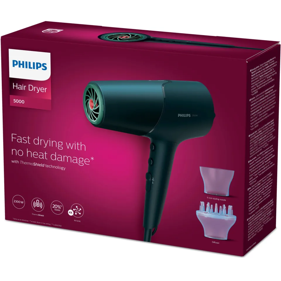 Philips BHD512/20 föhn blauw, foto 7