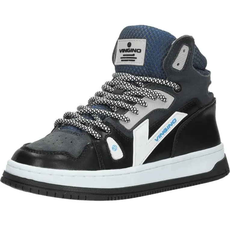 Vingino Joshua Mid hoge sneakers zwart, foto 3