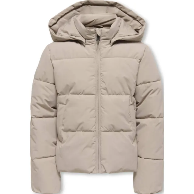 Only gewatteerde winterjas beige Lichtbruin