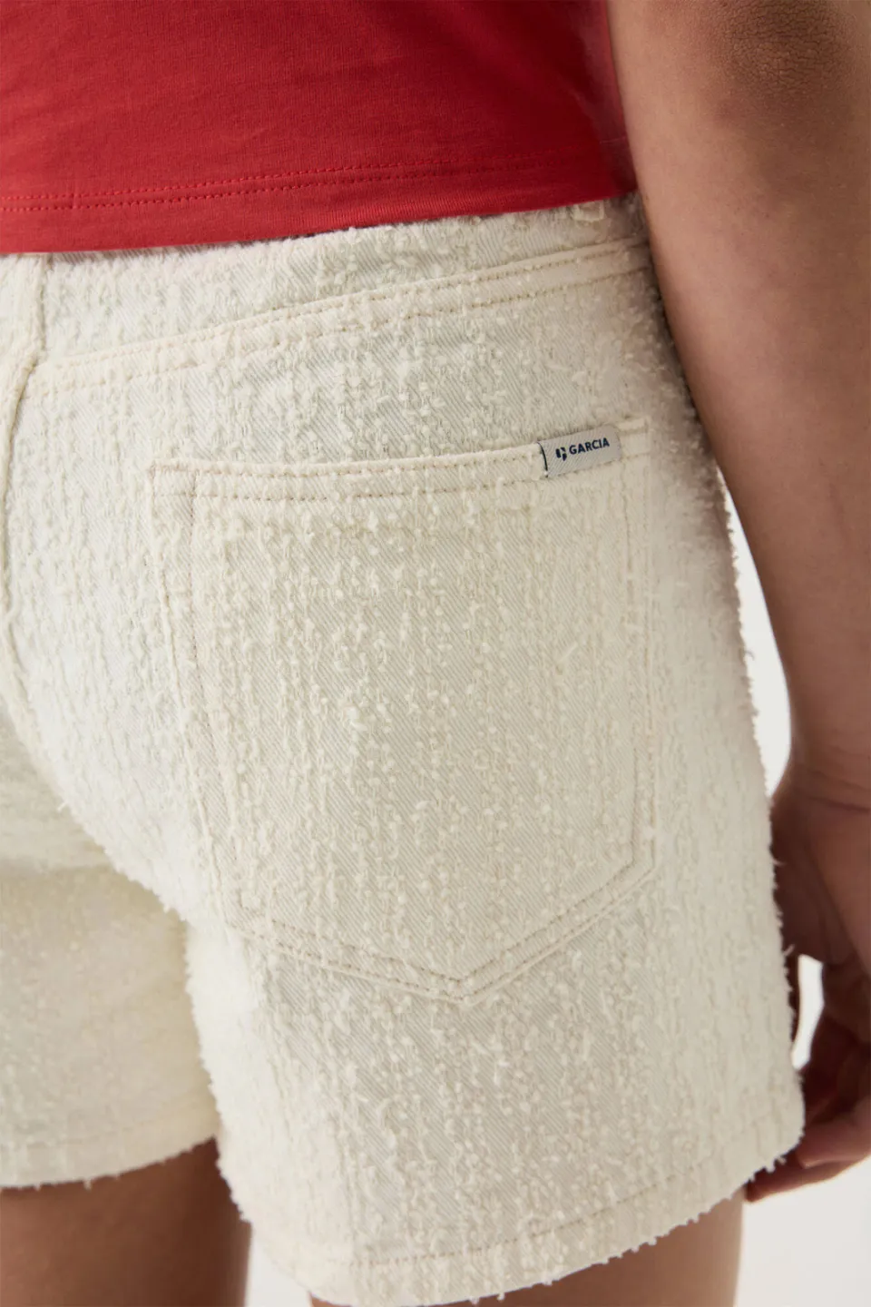 Garcia jeansshort ecru, foto 6
