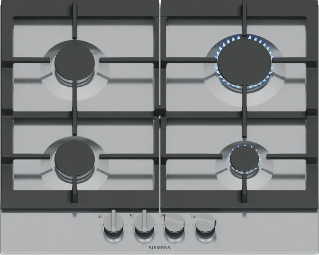 Siemens EC6A5PI90N inbouw gaskookplaat RVS Roestvrijstaal