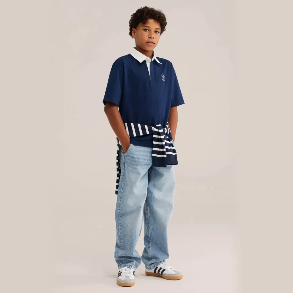 WE Fashion polo - donkerblauw