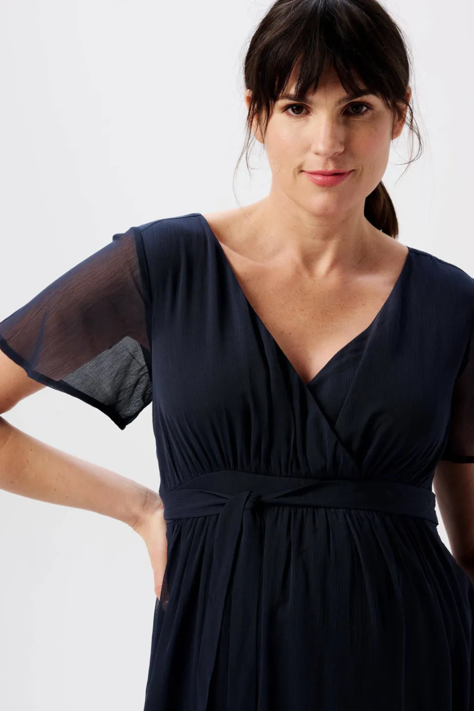 Noppies Amelie zwangerschapsjurk donkerblauw, foto 5