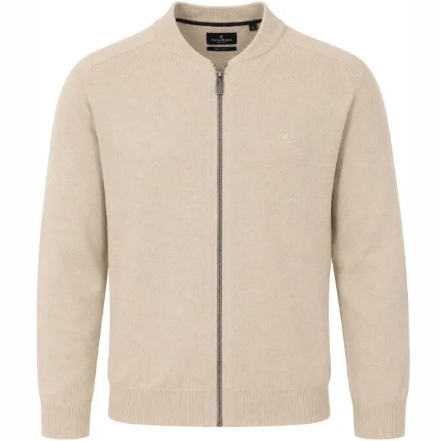 Casa Moda Vest Casamoda Vest Zip Beige