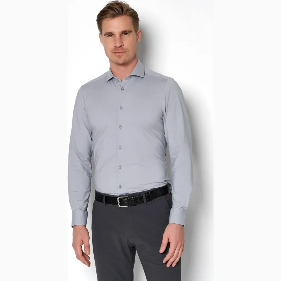 Pure Functional jersey overhemd grijs