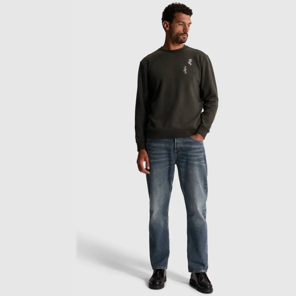 Cast Iron relaxed fit sweater met backprint - clever crows, foto 5