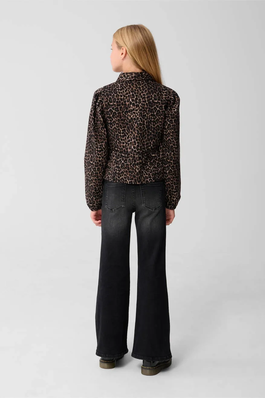 Shoeby high waist flared jeans black denim, foto 3