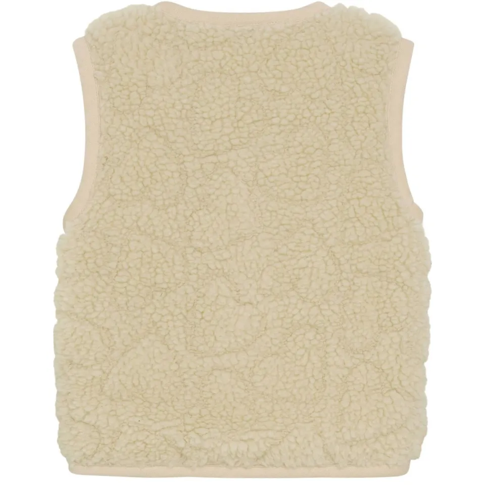 Daily7 teddy gilet ecru, foto 3