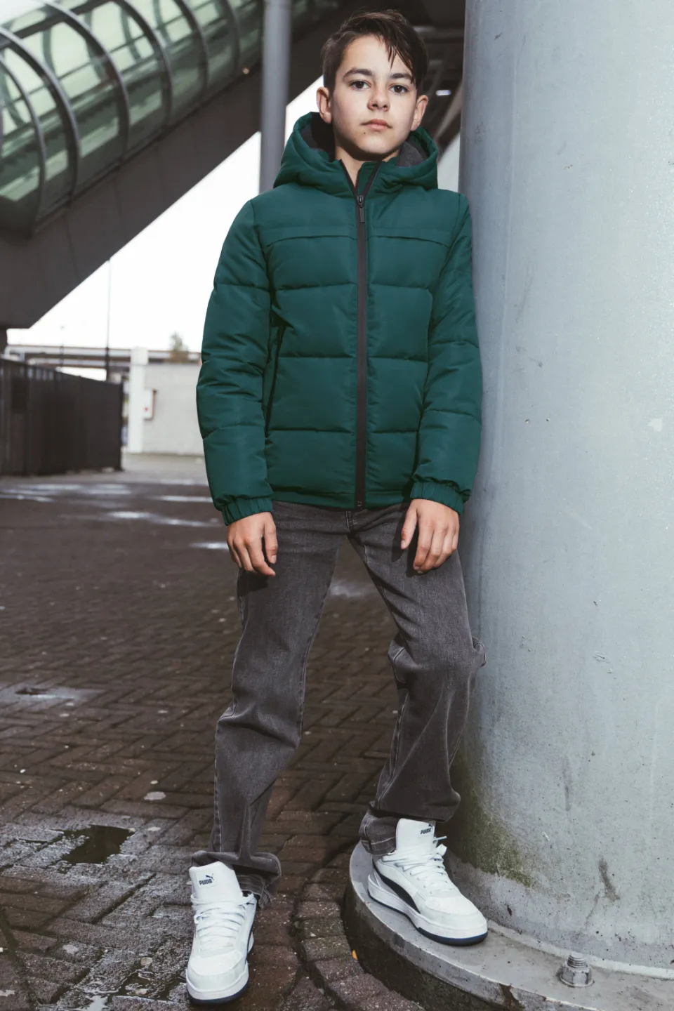 TYGO & vito NextGen gewatteerde winterjas donkergroen, foto 5