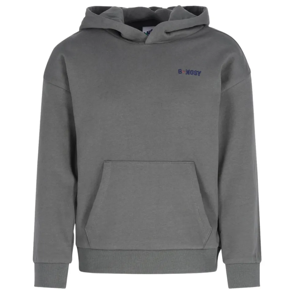 B.Nosy rechtvallende hoodie met backprint - grijsgroen, foto 2