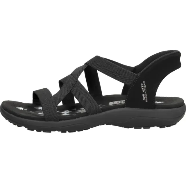 Skechers Slip-Ins Reggae Slim sandaal zwart
