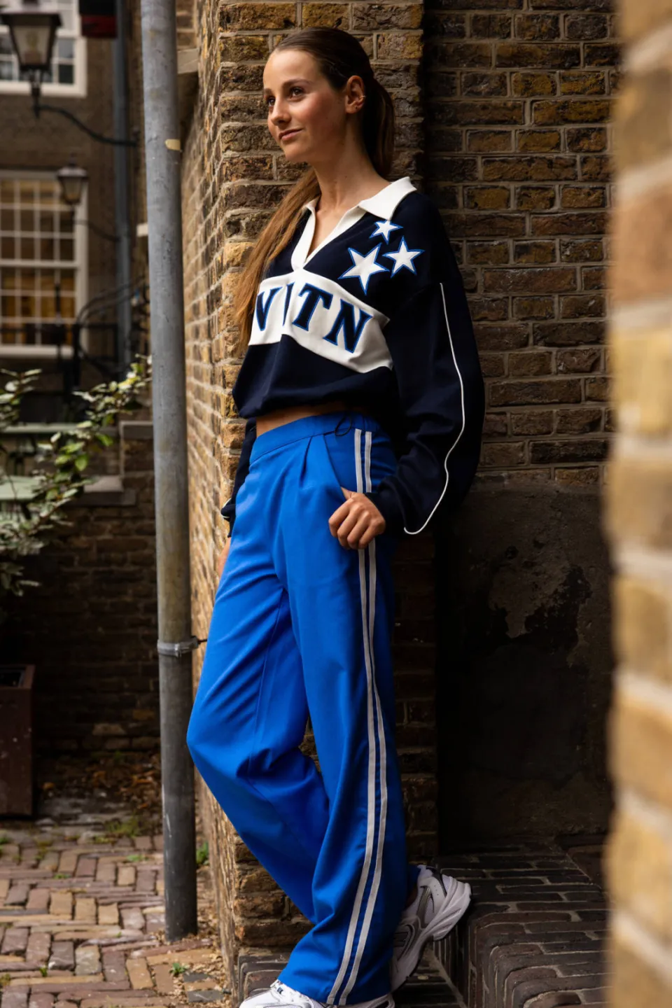 LOOXS 10sixteen wide leg pantalon blauw, foto 4