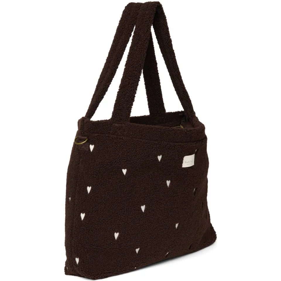 Studio Noos luiertas Teddy Hearts Diaper Bag bruin, foto 6